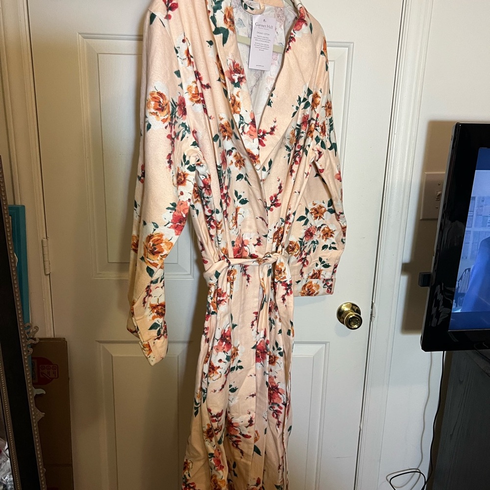 Garnet hill organic cotton bathrobe